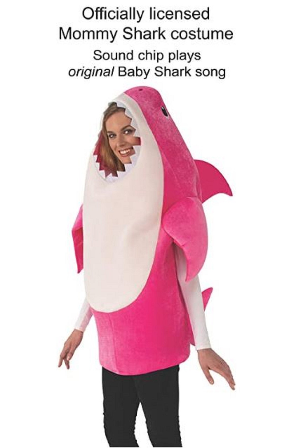 Baby Shark Mommy Shark Adult Halloween Costume with Sound Chip Etsy