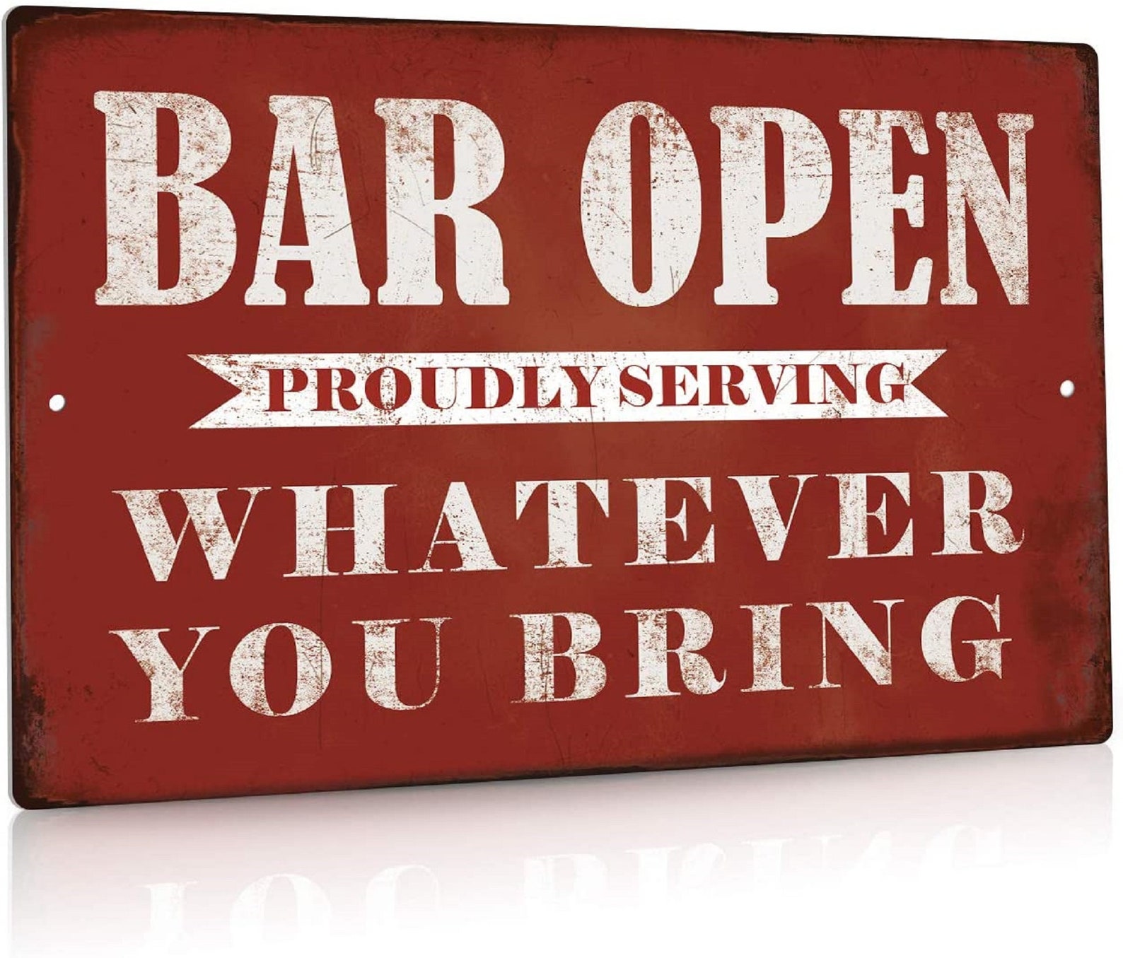 Bar Open Metal Tin Sign Bar Man Cave Funny Wall Decor Etsy