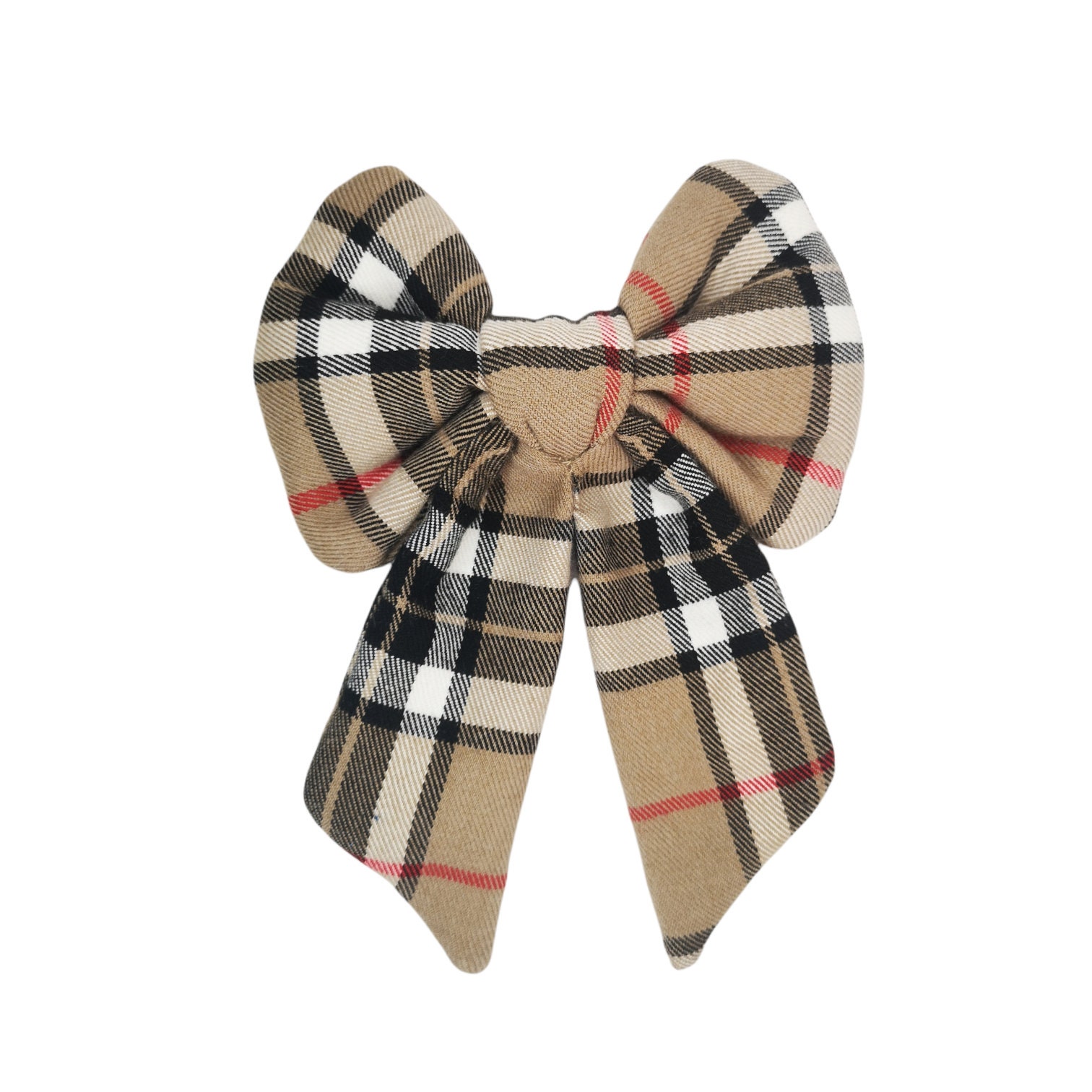 Noeud Pour Chiens et Chats /Élégant Knots/Tartan Beige