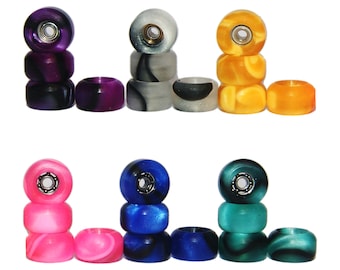 Pro 7mm Street Mute Wheels - Silent High-Speed Fingerboard Bearings | Noise-Reduction Skate Gear & Unique Skater Gift