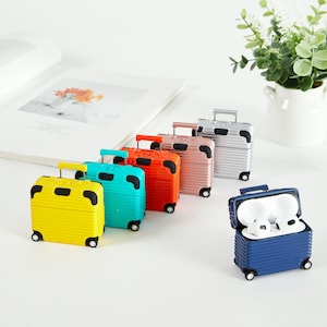 Luggage Box AirPods Case Protect Your AirPods in Style for airpods 1/2, airpods 3,airpods pro,ramona luggage AirPod case image 1