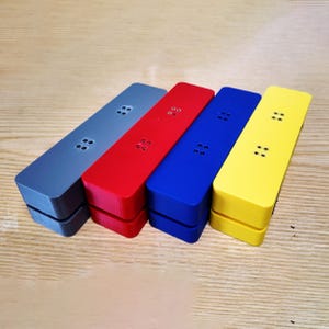 DIY Fingerboard Mold Set, 4 Size Deck Press Mold Kit with Contour Scribe Tool, Brass Alignment Holes 3D Printed Skate Tools