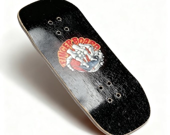 Handmade Fingerboard - 6-Ply Wood, 3.5mm Concave, UV Printed Art | 2 Sizes (34x98mm / 36x98mm) for Finger Skate Enthusiasts & Collectors