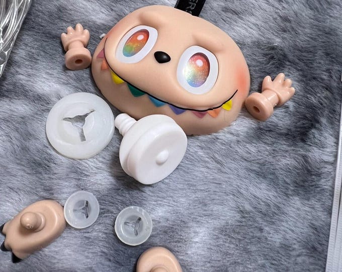 Featured listing image: Labubu The Monster 3.0 'The Id' DIY Resin Craft Kit - Complete Starter Set w/ Handmade Mold, Resin, Paints & Tools (Fan Art Inspired)