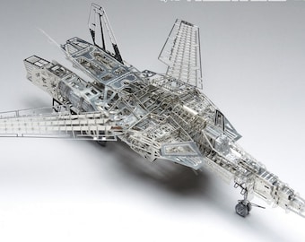 Model airplane3d metal puzzle toyValkyrie 1/72 3D Metal Puzzle DIY Full Structure PE Detail Model Kit Toy