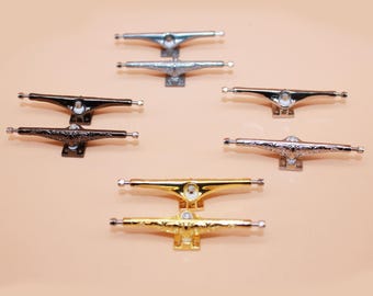 MS-FB Pro 50mm Fingerboard Trucks Kit - Locking Nuts, Screws & Tools Included | Precision Skate Parts for Custom Builds/ Skater Gifts