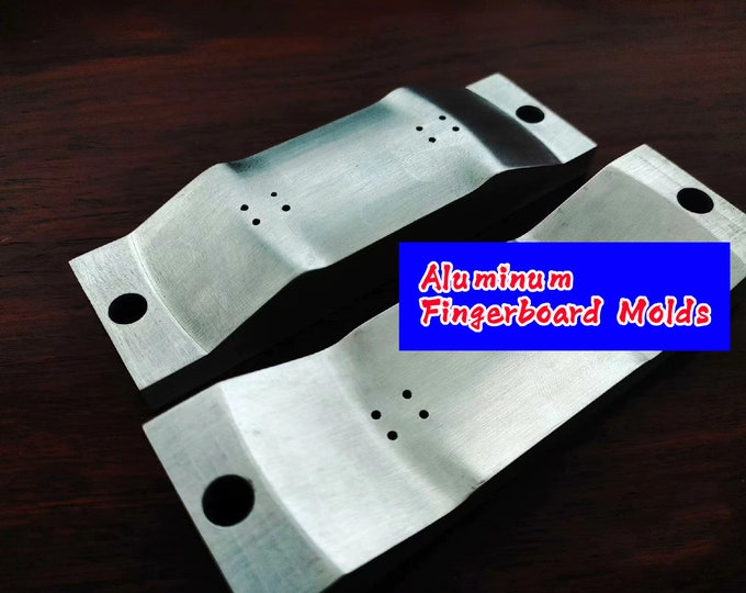 Featured listing image: Custom Aluminum Fingerboard Mold|CNC Machined Precision Tooling | Metal Fingerboard DIY Craft Mold | Digital File & Custom Design Available