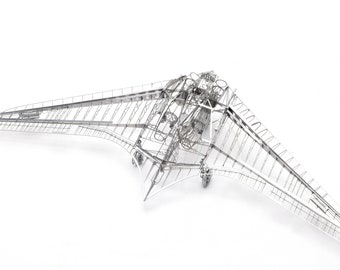 Horton Ho-229 3D Metal Puzzle Kit - 1/72 Scale WWII Stealth Wing DIY Model | PE Detail Collector’s Gift for Aviation & History Lovers