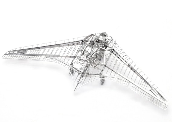 Ho-229 3D Metal Puzzle Kit: 1/72 WWII Stealth Wing Model