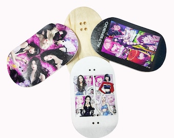 Handcrafted Maple Fingerboard Skateboard | 89mm x 50mm | 3mm Concave | 6-Ply Cross-Laminated | Mini Skateboard Collectible