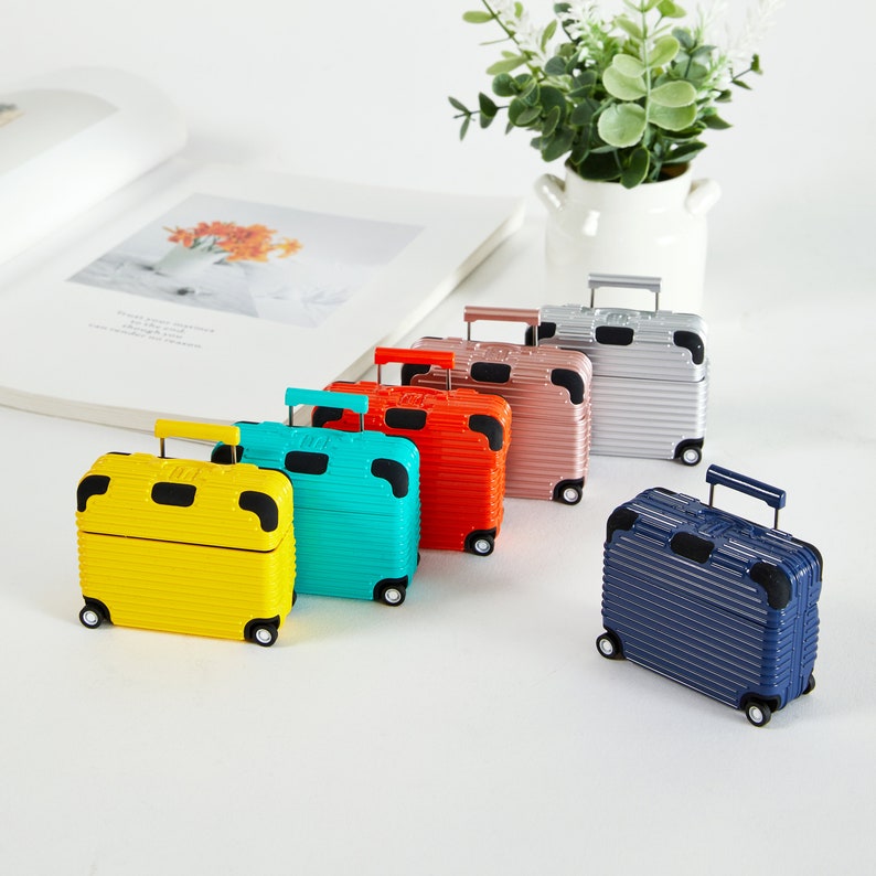 Luggage Box AirPods Case Protect Your AirPods in Style for airpods 1/2, airpods 3,airpods pro,ramona luggage AirPod case image 2