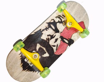 Custom High-Flex Fingerboard Deck - Ultra-Light Pro Skateboard for Tricks | Unique Collector Gift & DIY Build for Enthusiasts