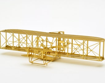 Model airplane3d metal puzzle toy1/160 Scale Wright 1903 Flyer Micro Brass PE Detail Model kit/3D puzzle Gift New