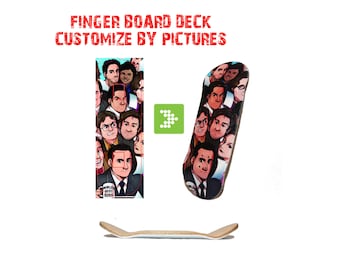 Custom Print Fingerboard Deck - Personalized Mini Skateboard Design | Unique Gift for Fingerboard Enthusiasts & Collectors