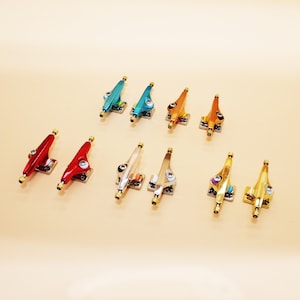 Pro 34mm Fingerboard Trucks: Precision Aluminum Skate Parts