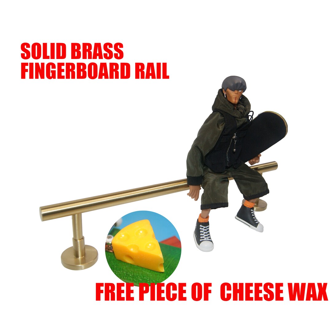 Fingerboard Rail Solid Brass Tech Deck Rail Finger Skateboard Rail