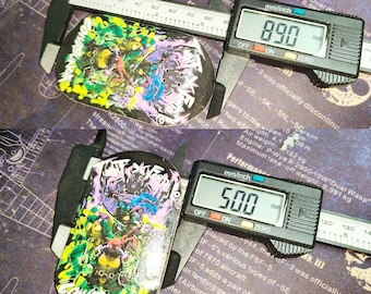 Handcrafted XL Teenage Mutant Ninja Turtles fingerboard deck 89*50mm - Teenage Mutant Ninja Turtles design, wooden