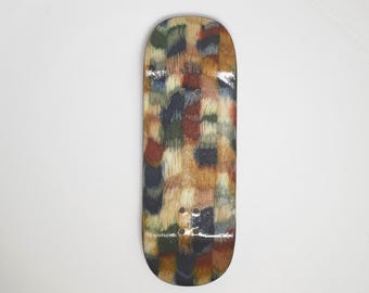 Handmade Wooden Fingerboard Deck 34mm x 98mm - 5 Ply Colored Dyed Maple Wood Pro Fingerboard, EDC Desk Toy & Skater Gift