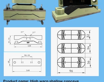 Pro HIGH KICK Fingerboard Mold Kit For 2 Boards.[Complimentary] 10 pieces of wood skin +2 non-slip pads