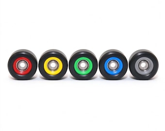 Dual Tone Fingerboard Wheels 7.7mm x 5.0mm Street Shape - 5 Colors Available