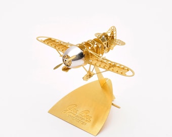 Model airplane 3d metal puzzle toy1/160 Gee Bee R2 Racer Micro Brass PE Detail Model kit 3D puzzle DIY Gift