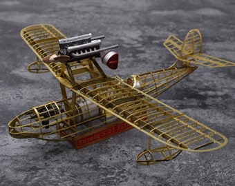 Handmade 3d metal puzzle toy 1/48   Macchi M 33 Flugboot1 seaplane Brass detail model kit/Model airplane