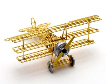 Model airplane3d metal puzzle toy1/160 Fokker Dr.1 Red Baron Micro Brass PE Detail Model kit 3D puzzle DIY Toys