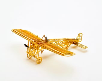 Model airplane3d metal puzzle toy1/160 Scale Bleriot XI Micro Brass PE Detail Model kit/3D puzzle Gift New