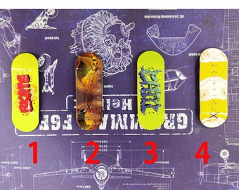 5-Ply Maple Fingerboard Deck | Handcrafted Skateboard Replacement | Durable Wooden Fingerboard Plate for DIY & Pro Skaters