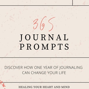 Journal Prompts | 365 Day Journal Prompts | Shadow Work Journal Prompts | Self Healing Prompts