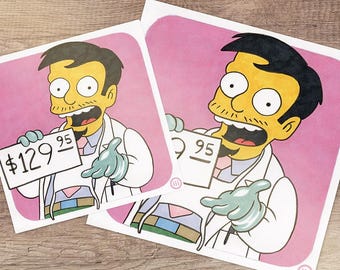 Dr. Nick Riviera Die Simpsons Fan Kunstdruck
