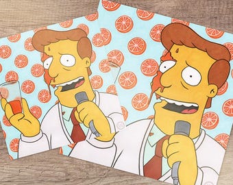 Troy McClure Juice Loosener Die Simpsons Fan Kunstdruck
