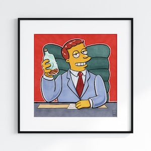 Lionel Hutz The Simpsons Fan Art Print by @iiinky_
