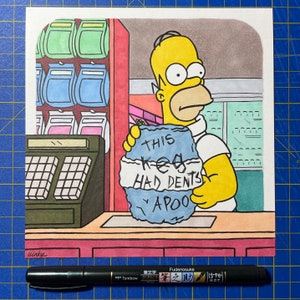 Puede incluir: Una ilustración de dibujos animados de un personaje amarillo sosteniendo una bolsa azul con las palabras "THIS KEG HAD DENTSA APOO" escritas en ella.