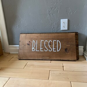 Blessed farmhouse sign