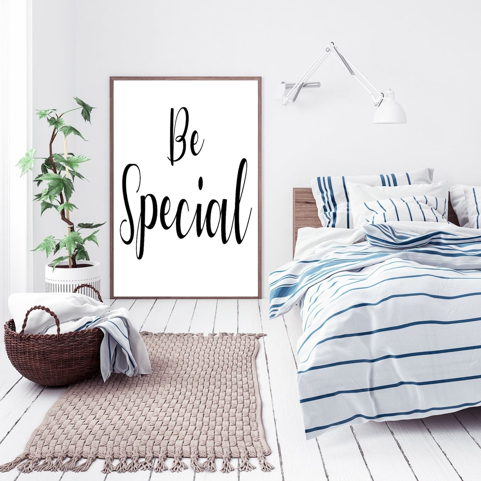 Wall Art Quote Print, Bedroom, Living Room, Printable, Minimalist ...