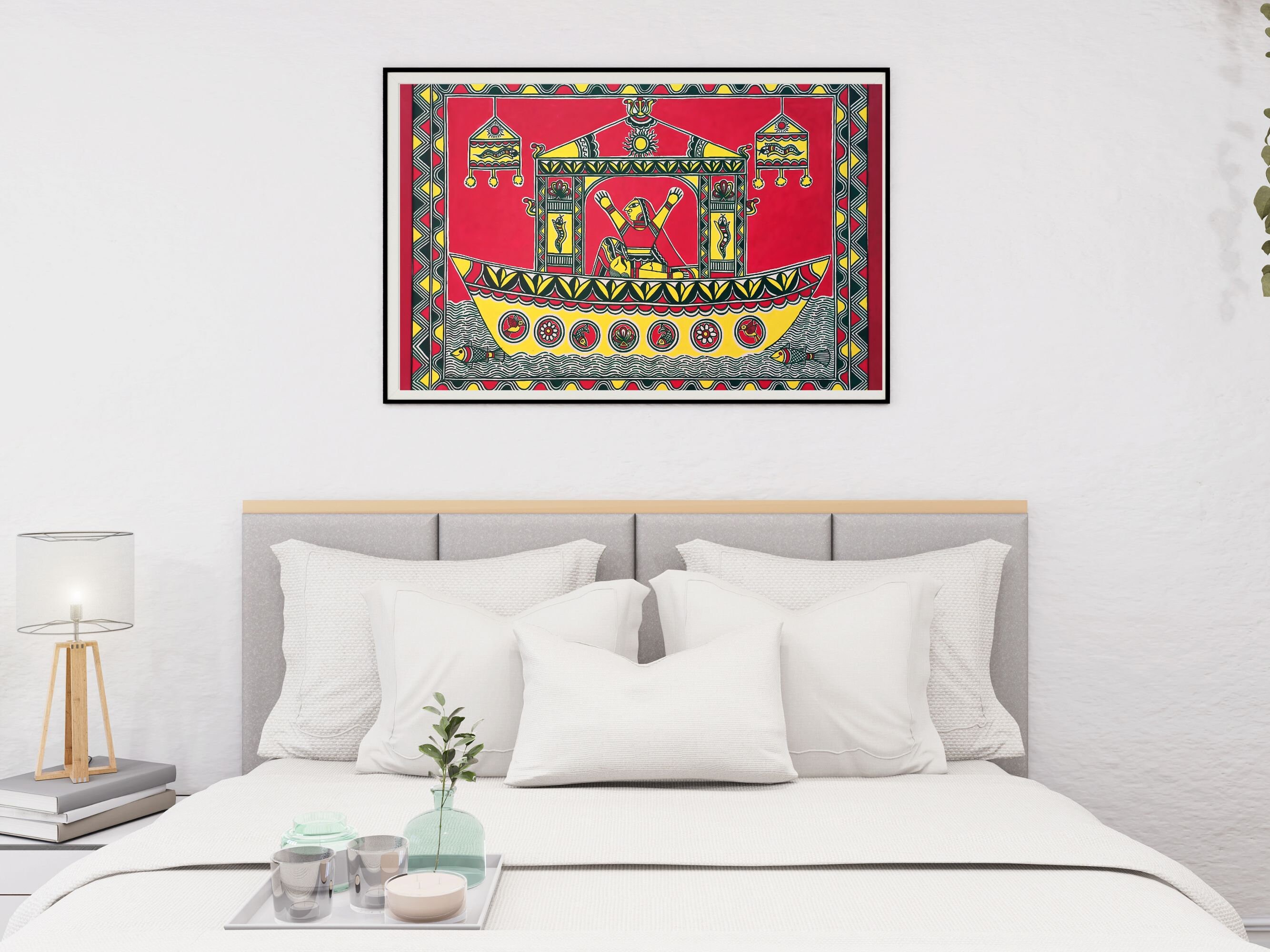 Madhubani Painting, Madhubani Wall Art, Madhubani Painting Digital ...