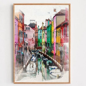 city wall art prints, digital download prints, city poster painting, home decor, city view painting