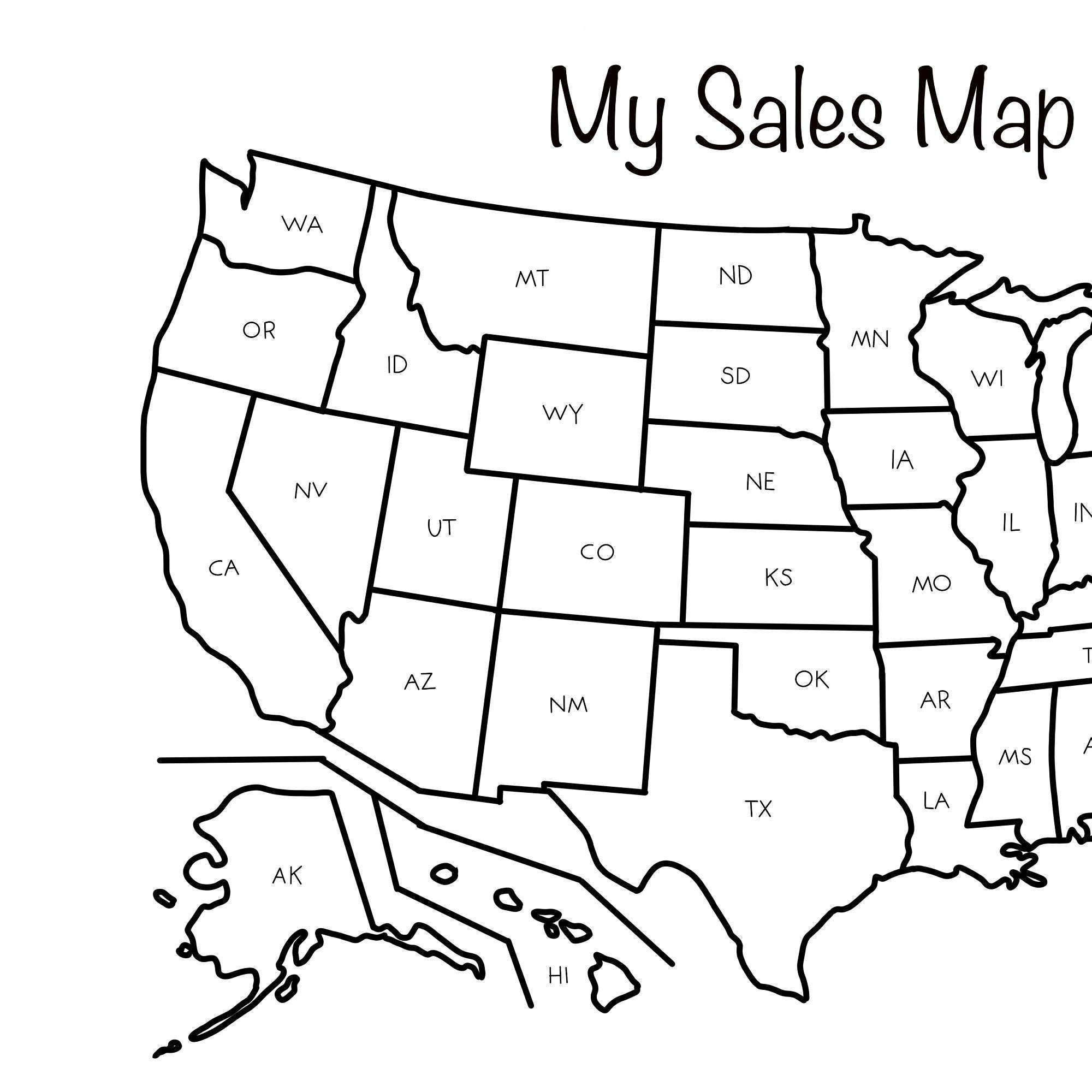 Printable Sales Map