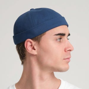 Unisex Trendy Docker Beanie - Dock Worker Hat - Stevedore Longshoreman Sailor - Brimless - Rolled Up Brim - High Quality Premium Short Snug