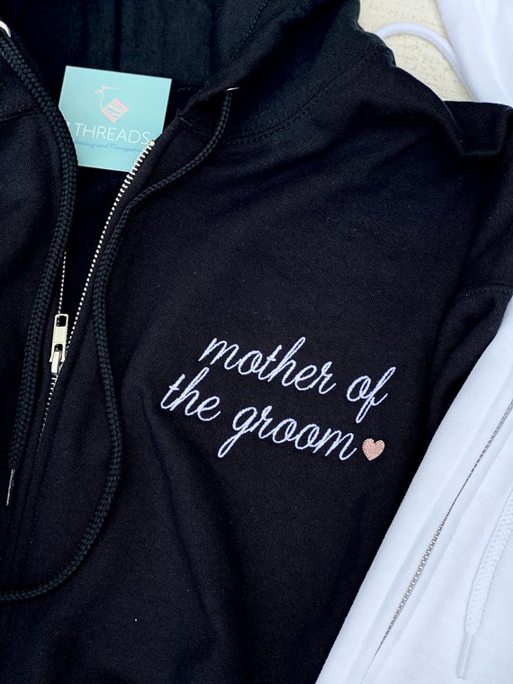 Monogram Zip Hoodie, Personalized Full Zip Hoodie, Embroidered Hoodie, – 7  Threads Embroidery