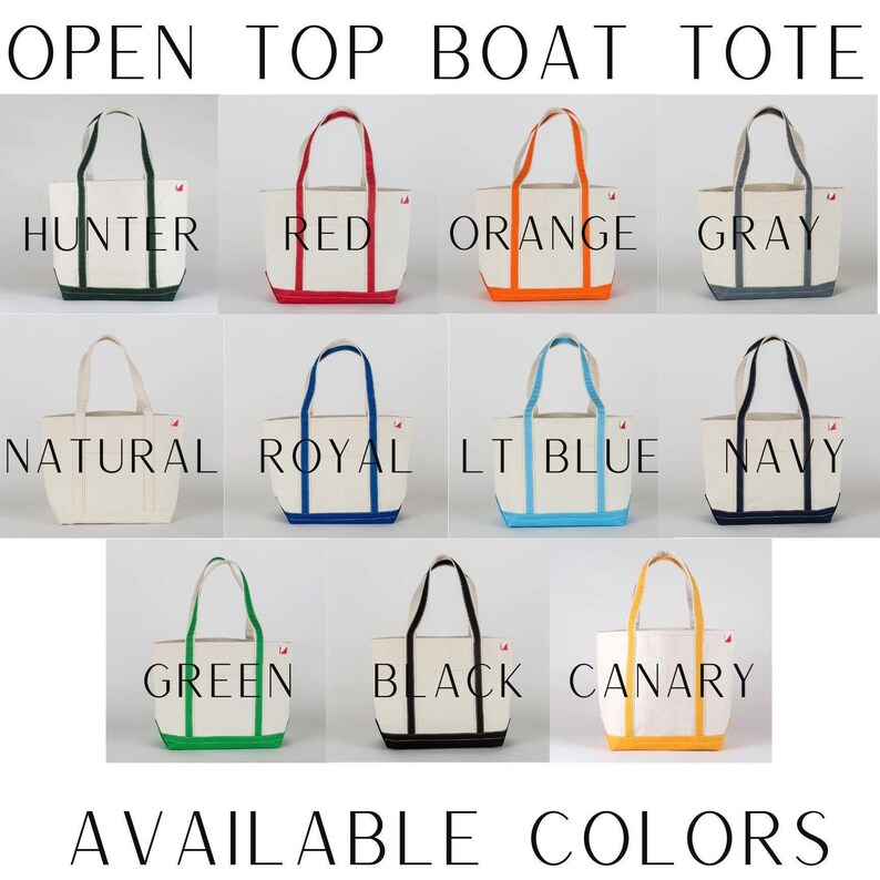 Embroidered Boat Bag, Custom Tote Bag, Personalized Ironic Boat Bag, Monogram Canvas Tote Bag, Preppy Monogram Tote, Premium Classic Tote image 4