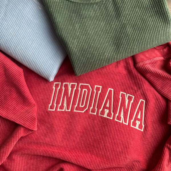 Comfortabele crew met koord en Varsity Stitch-belettering, afstudeercadeau voor senioren, idee voor afstudeerder, cadeau voor afstudeerfeest middelbare school, extra grote bemanning