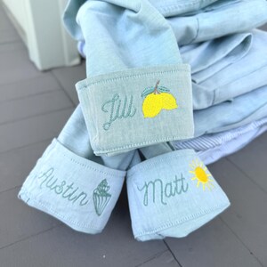 Icon Button Up Shirt With Personalized Cuff Detail, Shirts for Bridal Party, Mini Monogram Coastal Oxford