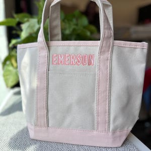 Mini bolso de lona, bolso pequeño personalizado, regalo para despedida de soltera, bolso de lona con monograma, bolso personalizado irónico, bolso bordado para despedida de soltera. imagen 13