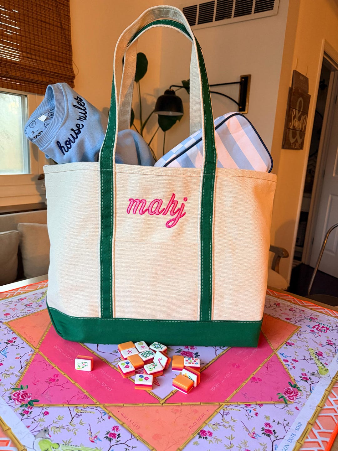 Large Canvas Embroidered Tote Bag, Ironic Boat Bag Tote, New Large