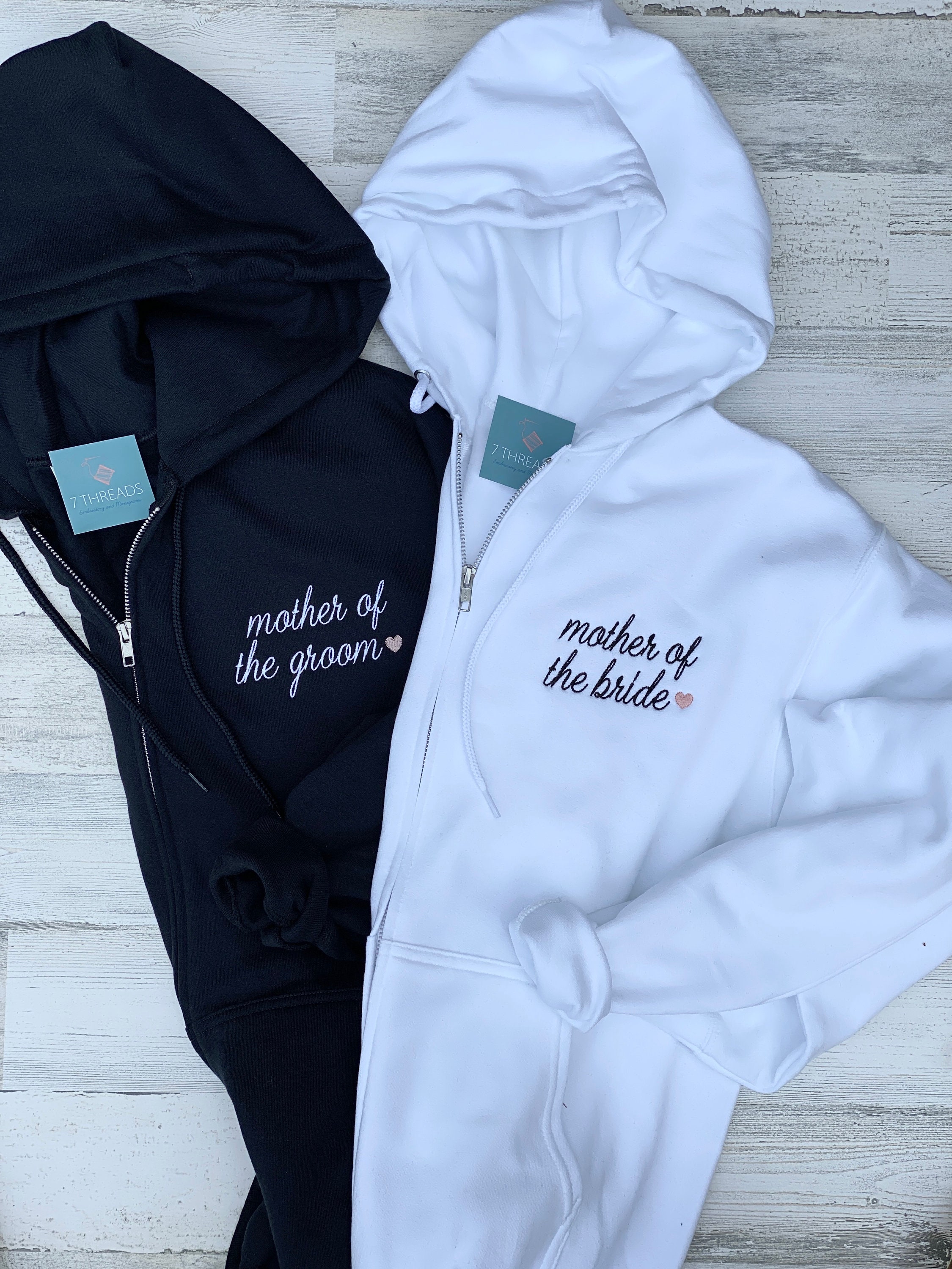 Custom Zip up Hoodie Wedding Day Zip up Sweatshirt Bridal - Etsy Singapore