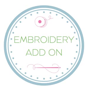 Add On Embroidery Location, Icon, Sleeve Option, Custom Embroidery Text, Embroidered Hearts On Sleeve, Extra Name, Additional Embroidery