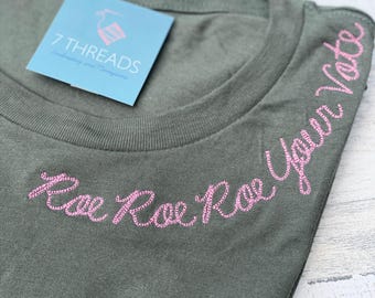 Camiseta Roe Roe Roe Your Vote, Camiseta de los Derechos de la Mujer, Camiseta unisex de la Corte Suprema, Regalo feminista para guerreras de la justicia liberal