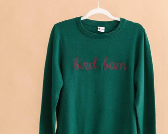 Personalized Mahjong Chain Stitch Sweater